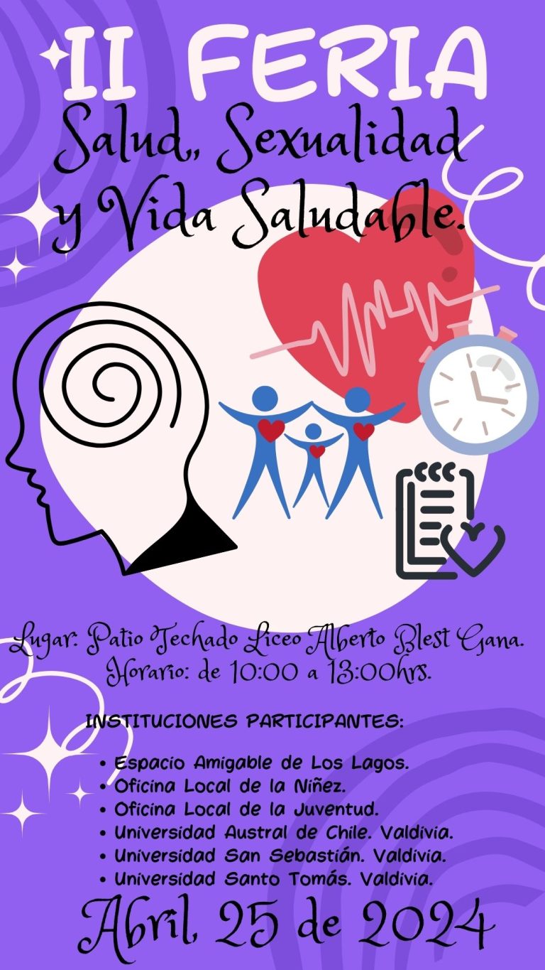 II Feria Salud, Sexualidad, y vida saludable. Jueves 24 de Abril