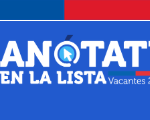 Anotate en la lista Vacantes 2025