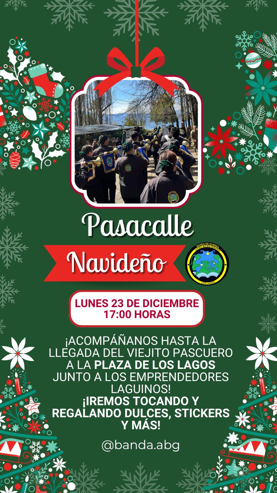 Pasacalle Navideño Lunes 23 de Diciembre