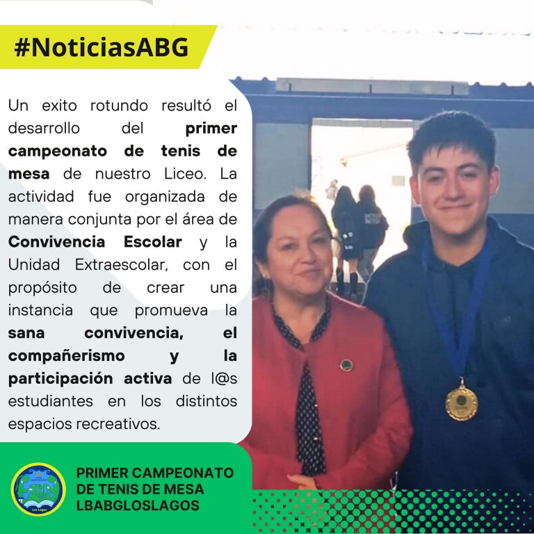Primer Campeonato de Tenis de Mesa ABG
