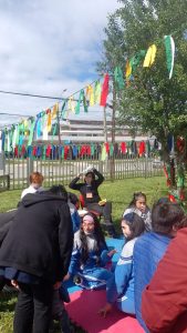 Michell y Natalia en Kamishibai