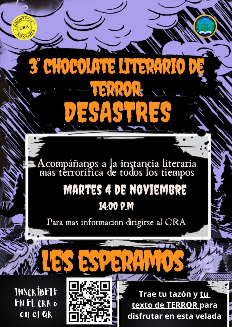 3er Chocolate Literario del Terror Desastres 4 nov