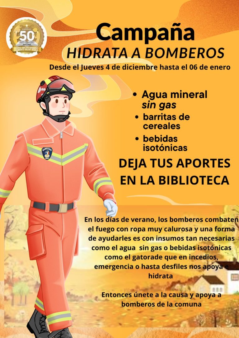 Únete a la Campaña «Hidrata a Bomberos»